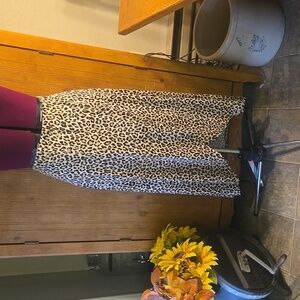 011 Tres Bien Animal Print Wrap Around Hilo Skirt